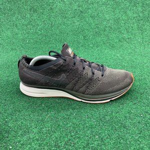 Nike Mens Flyknit Trainer AH8396-202 Black Gray Lace Up Training Shoes Size 8.5